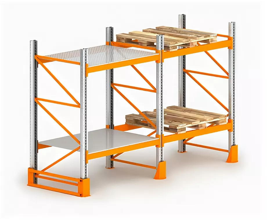 Фронтальные паллетные стеллажи для склада